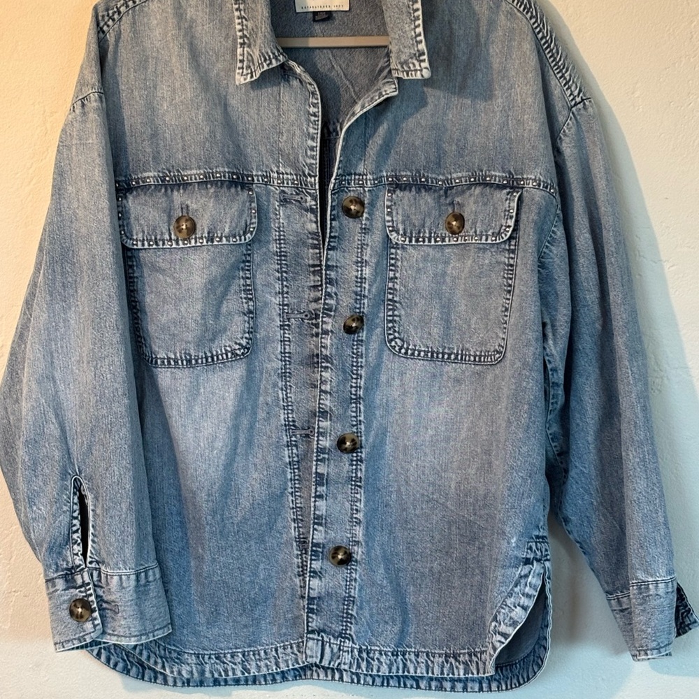 Denim Button-Up Shirt